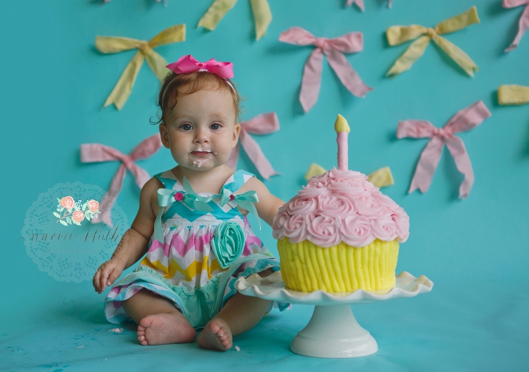 cake smash first birthday portraits
