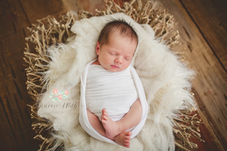 Delray newborn photographer baby wrap