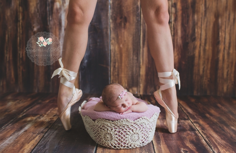 ballet theme newborn photo shoot in boca raton