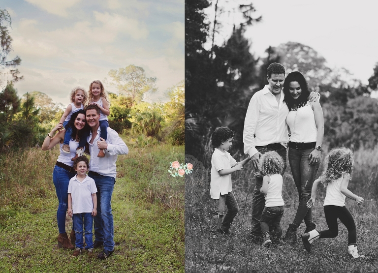 family portraits photographer Boca Raton field