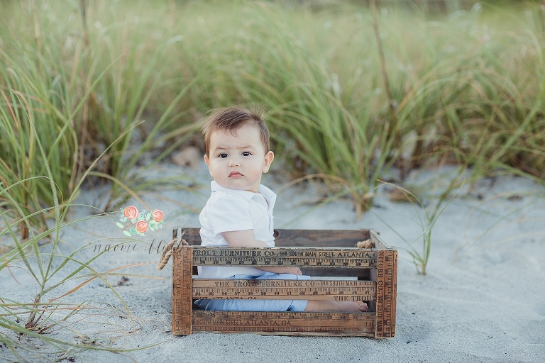 Boca Raton baby portraits beach