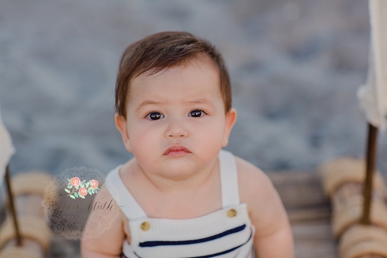 Boca Raton baby portraits beach