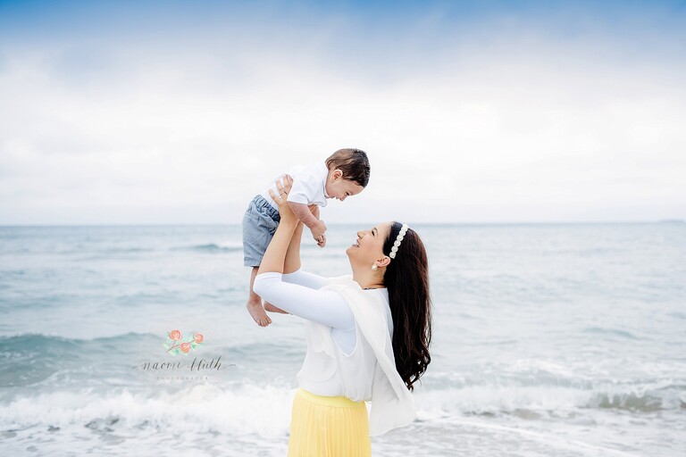 boca raton beach family photo shoot