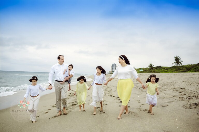 Boca Raton beach family photo shoot
