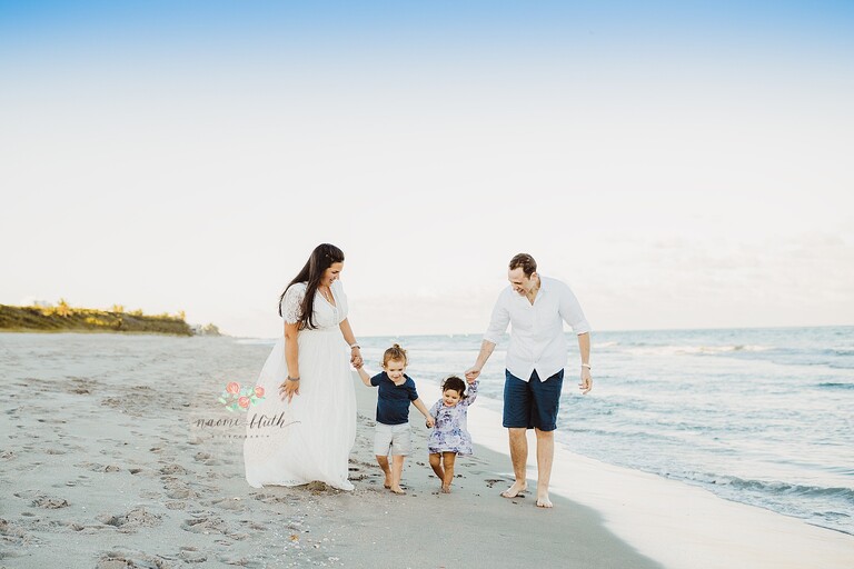 family beach photo shoot in Boca Raton