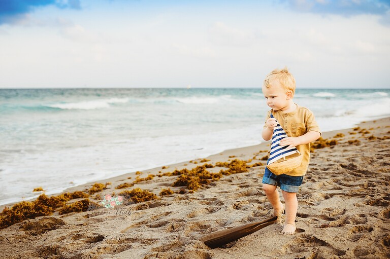 baby beach photographer