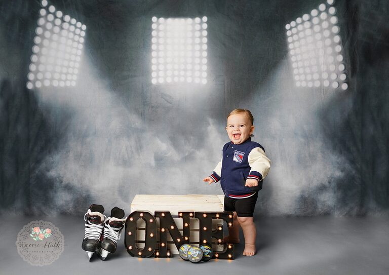 Hockey cake smash photos