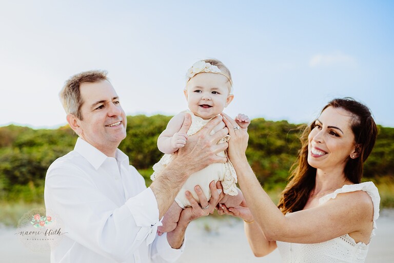 baby photos at the beach in Boca Raton