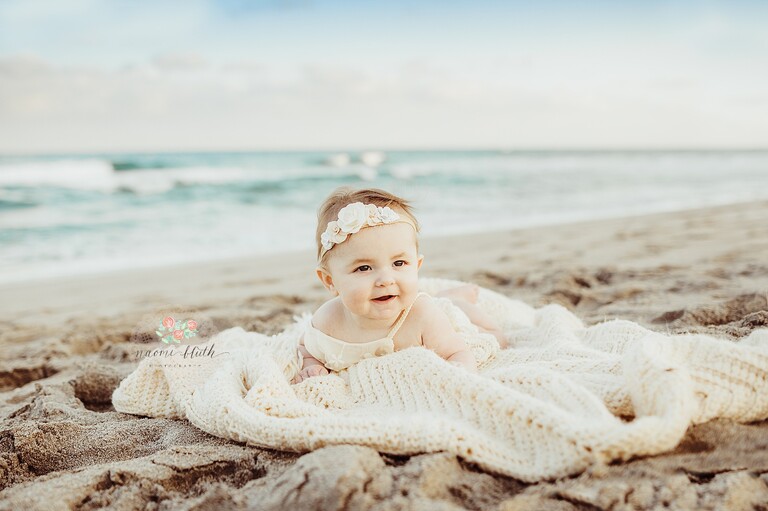 Baby beach photography in Deerfield Beach