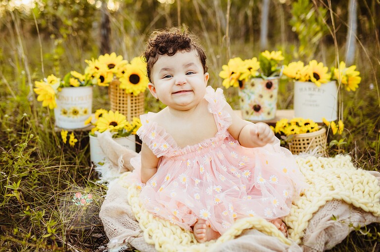 Smiling baby photos in Boca Raton