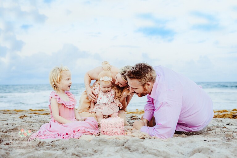 boca raton beach cake smash