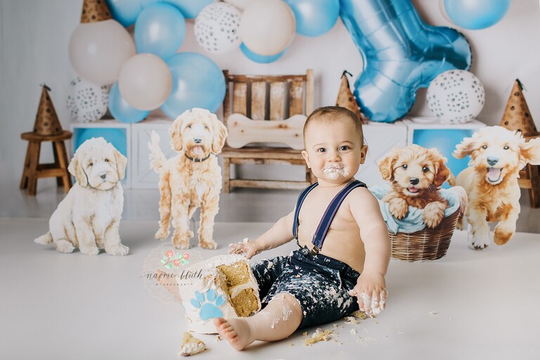 cake smash photographer in Parkland