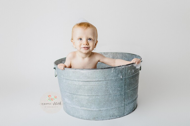 First birthday milestone photos in boca