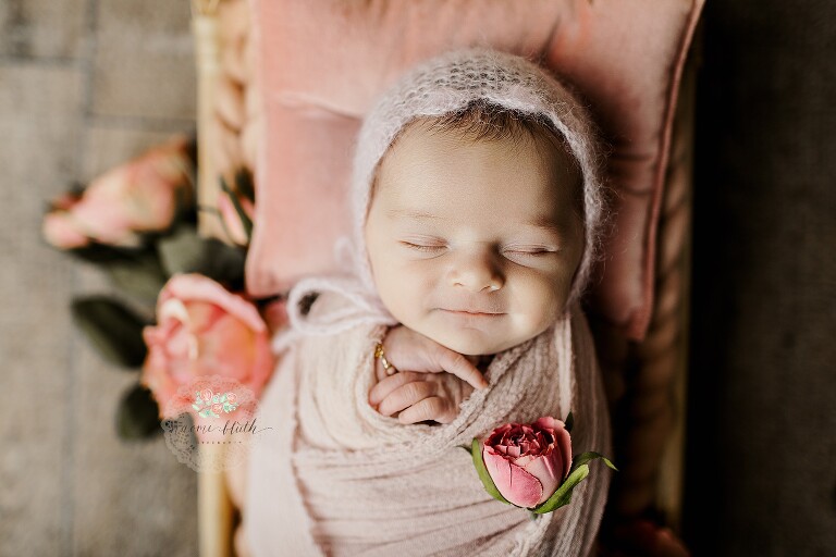 baby girl in the boca raton photography studio