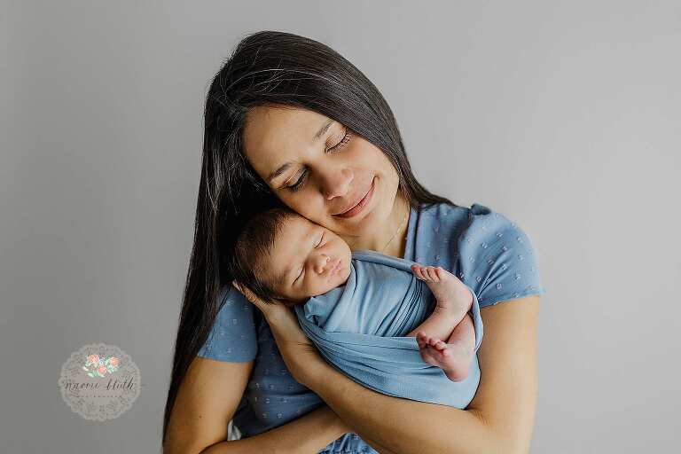 Mommy and baby newborn photos