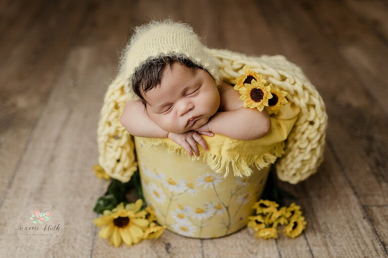 Relaxed Newborn After Feeding – Boca Raton photo Studio