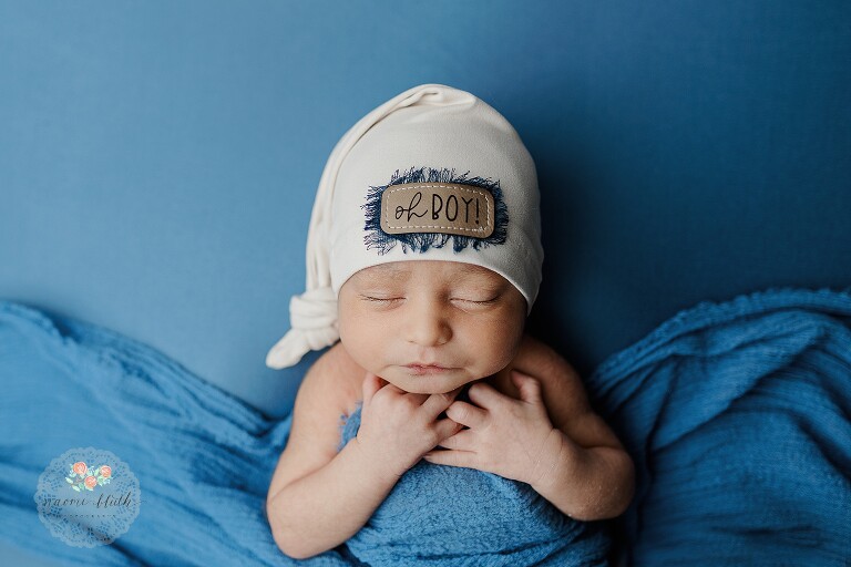 Baby boy during his natural newborn photography session in Boca Raton.